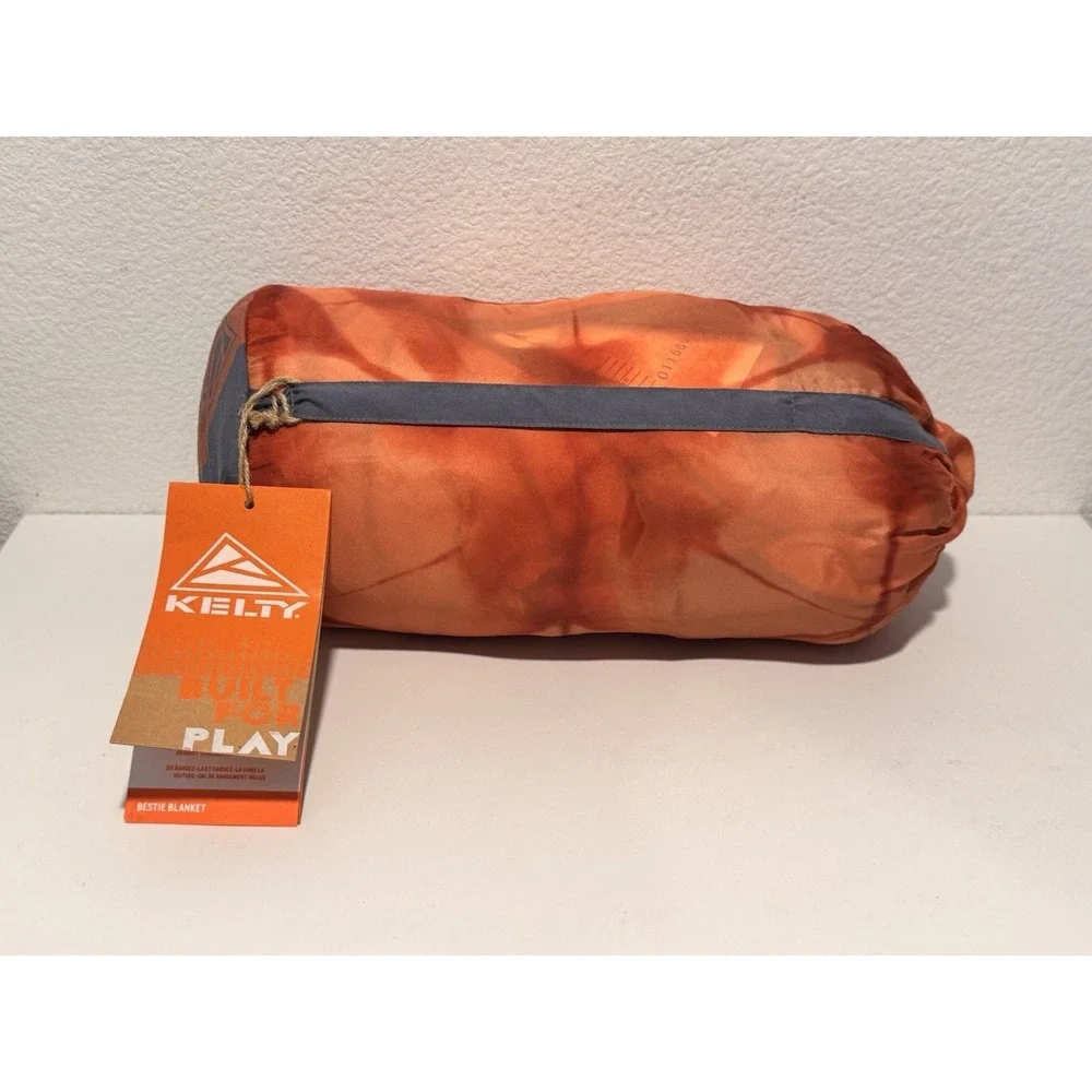 Kelty Bestie Blanket Single Person Camping Blanket Orange Outdoor New With Tags
